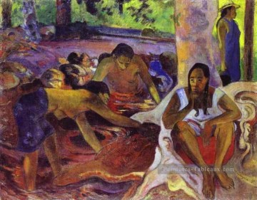 Les pêcheuses de Tahiti postimpressionnisme Primitivisme Paul Gauguin Peinture à l'huile